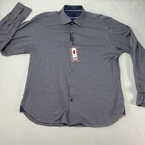 Luchiano Visconti Men's Blue Dress Shirt XL NWT